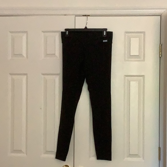 PINK yoga leggings, black - Picture 1 of 4